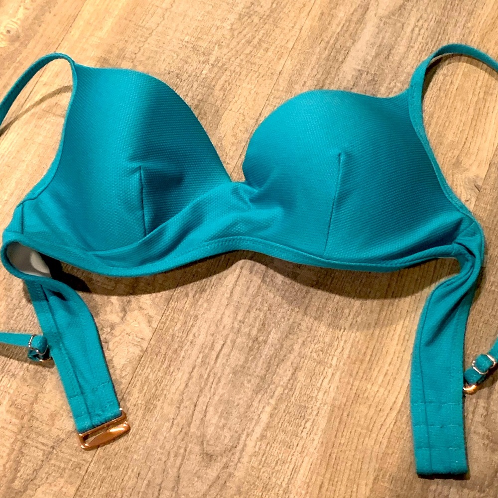 Teal swim suit top 36C - Picture 1 of 8
